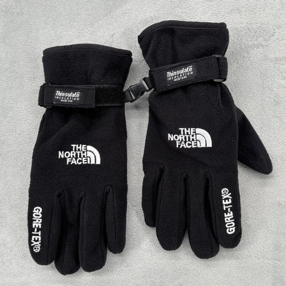 The North Face Gloves Mens M Black GORE-TEX Thinsulate Fleece Winter Ski Hiking